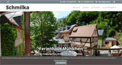 Desktop Screenshot of ferienhaus-muehlchen.de